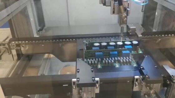 Harga yang bagus Mesin Dispensing Online Lima Axis Presisi Tinggi U / R Rotary RTV Dispensing on line